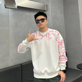 Wiaofellas  -  100℅ Cotton Man Pullovers Printed T Shirt for Men Fashion Trends Sweatshirts Tops Clothing Luxury Social High Quality Brand