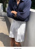 Wiaofellas  -  Korean Cotton and Linen Shirt Men's Long-sleeved Spring and Summer Thin Casual Loose Linen Shirt