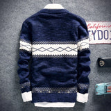 Wiaofellas  -  New Spring and Autumn Fashion Casual Sweater O-Neck Slim Fit Knitting Mens Sweaters and Pullovers Men Knitted Pullover Tops