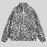 WIAOFELLAS  -  Leopard Print Jacket Men Winter Fuzzy Lamb Fleece Jacket Coat Men Streetwear Hip Hop Oversized Fluffy Warm Harajuku Zip Jackets