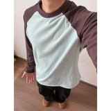 Wiaofellas  -  Unisex Double-Sided Velvet T-Shirt, Lightweight Thermal Base Layer, Raglan Sleeve Brushed Fleece, Winter Comfort