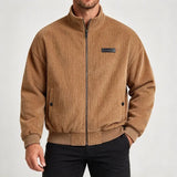 Wiaofellas  -  Business Man's Workwear Jackets Autumn Winter Multi functional Corduroy Shirts Jacket Long Sleeve Turn Down Collar Work Coat Man