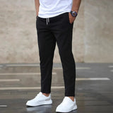 Wiaofellas  -  Business Casual Men's Pants Micro Beam Sports Versatile Long Trousers Comfortable Fit Summer Fashion