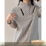 WIAOFELLAS  -  Warm Fce Lined f Zipper Fibone Pattern Thi Long Sve Hoodie for Men Autumn Winter Inner Wear Base irt Tirt