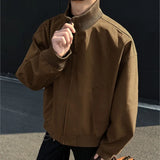 WIAOFELLAS  -  New Spring Autumn Men's Bomber Jackets solid Casual Male Outwear Windbreaker Jacket Mens Zipper Baseball Uniform Coats Clothing
