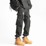 Wiaofellas  -  American Style High Street Hip Hop Cargo Pants Multi Pocket Baggy Joggers For Spring Overalls Men's Trousers 5XL Streetwear Pant