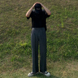 WIAOFELLAS  -  Brand Clothing Spring Summer New Thin Straight Stretch Men's Casual Pants Slim Elastic Waist Business Trousers Male A087