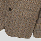 WIAOFELLAS  -  Men Blazer Plaid Lapel Long Sleeve Button Casual Suits Men Streetwear Autumn Fashion Leisure Male Coats S-5XL