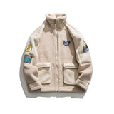 Wiaofellas Winter Simple American Lamb Wool Jacket Women Loose Streetwear Thickened Warm Coat Couples Padded Jacket Winter Clothes Women