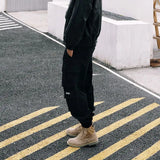 WIAOFELLAS  -  Male Trousers Multi Pocket Black Men's Cargo Pants Spring Autumn Stacked Multipockets Long Designer Luxury Loose Luxury Harajuku