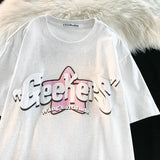 WIAOFELLAS  -  Trendy Nicheshort Sleeve Cotton T-Shirt For Men Loose Fit Summer Hip Hop Korean Style Casual Tshirt InsFashionable Half Sleeve T