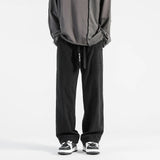 Wiaofellas  -  Corduroy Pants Men Spring Autumn Pants Men's Work Baggy Homme Casual Pants Korean Style Black Loose Straight Pants Streetwear