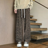 Wiaofellas  -  Men Oversize Wide Leg Leopard Graphic Pants Male Trousers Streetwear Hip Hop Vintage Loose Casual Straight Pants