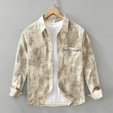 WIAOFELLAS  -  Japanese fresh printed long-sleeved shirt men's fashion casual versatile literary loose tops