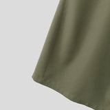 Wiaofellas  -  Men's Skirts Solid Color Elastic Waist Casual Split Skirts For Man Personality Streetwear Fashion Men Bottoms S-5XL