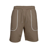 WIAOFELLAS  -  Versatile New Sports Tight Round Neck Short-sleeved Pullover and Three-quarter Shorts Men's Running Fitness Clothing Set