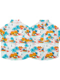 Wiaofellas  -  Hawaii Cec Ultra ular Couples ort Sve Beach Floral irt Men Loose Ins Hong Kong Sle Japanese Retro Outerwear Trendy