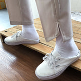 Wiaofellas - wear /men's Korean trendy 2022 Spring new suit pants for male irregular vent bottoms casual ankle-length pants Y1209