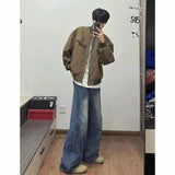 WIAOFELLAS  -  American Retro Multi-zipper Design Jacket for Men Women Autumn High Street All-match Bomber Coat Baseball Collar Zipper Jacket