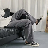 WIAOFELLAS  -  Size M-XXL Men Wide Leg Harem Pants Spring Summer Autumn  Casual Straight Loose  Long Pants Streetwear Harajuku Black Gray