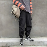 WIAOFELLAS  -  Autumn Pants Men Solid Trousers Cargo Baggy Teens Minimalist Pantalones Hipster Retro High Street Design Big Pockets