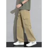Wiaofellas  -  Summer Waterproof Hiking Cargo Pants Men Work Sweatpants Straight Joggers Sports Streetwear Loose Drawstring Pants Men Trousers