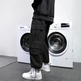WIAOFELLAS  -  New Men Thin Casual Drawstring Tie-fitting Summer Loose Work Pants