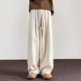Wiaofellas  -  Breathable Linen Casual Pants Men Summer Thin Straight Leg Loose Drapey Long Pants Comfortable Lightweight Straight Cut Trousers