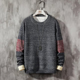 WIAOFELLAS  -  Autumn/Winter Men's Japanese Casual Loose Round Neck Pullover Sweater