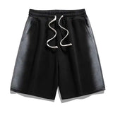 WIAOFELLAS  -  Fashion New Men's Gradient Tie Dye Casua Shorts Summer Trendy Elastic High Waist Bandage Loose Short Pats Male