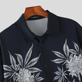 WIAOFELLAS  -  Men Shirt Printing Lapel Short Sleeve Button Loose Casual Male Shirts Streetwear 2025 Summer Leisure Men Clothing S-5XL