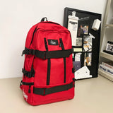 WIAOFELLAS  -  Backpack Men's Multifunctional Short-distance Travel Bag Schoolbag Simple Student Class Bag Large Capacity Mountaineering Bag