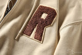 WIAOFELLAS  -  Spring new American vintage applique embroidered men's loose casual hooded sweater cardigan zipper coat tide