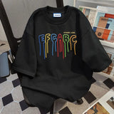 WIAOFELLAS  -  Printing Men‘s T-shirt Casual Breathable Tshirts 100% Cotton Funny Tops Street Oversized O-neck Tees Men Women Oversized T Shirt