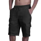 WIAOFELLAS  -  New Men's Cotton Linen Shorts Pants Male Summer Breathable Solid Color overalls Linen Trousers Fitness Streetwear S-3XL