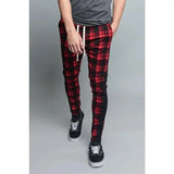 WIAOFELLAS  -  Plus Size S-3XL Men Plaid Joggers Pants Spring Autumn  Casual Drawstring Elastic Waist Slim Harem Pencil Long  Street Wear