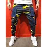 WIAOFELLAS  -  Men Camo Jogger Pants Spring Summer Autumn  Casual  Slim Multi Pocket Camouflage Sweatpants  Hippie Street Wear