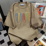 WIAOFELLAS  -  Printing Men‘s T-shirt Casual Breathable Tshirts 100% Cotton Funny Tops Street Oversized O-neck Tees Men Women Oversized T Shirt