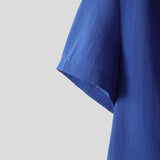 WIAOFELLAS  -  Men Blazer Solid Color Lapel Short Sleeve Casual Crop Blazer Men Streetwear Fashion Elegant Leisure Male Suit S-5XL 2026