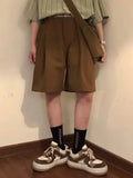 WIAOFELLAS  -  Summer Cotton Shorts Men Knee Length Boardshorts Classic Brand Comfortable Clothing Beach Shorts Male Short Trousers A53