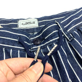 WIAOFELLAS  -  Striped slacks Loose straight cone slacks Hip hop niners wide leg striped slacks