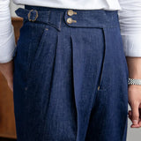 WIAOFELLAS  -  High Quality Italy Business Dress Pants Men  Office Social Suit Pants Casual Wedding Groom Trouser Pantaloni Uomo Casual Blue