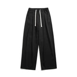 WIAOFELLAS  -  Men's Hong Kong Style Sports Pants Couple Straight Pants Loose Casual Pants Floor Pants Drooping Pants