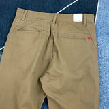 WIAOFELLAS  -  High-end cotton casual pants men's American retro small straight slim cargo pants