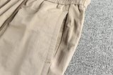 WIAOFELLAS  -  Ice silk cool fabric American retro high street trend cargo shorts men's loose straight casual 100 quarter pants