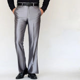 Wiaoferllas  -  Office Suit Pants Dress Spring Men Formal Ice Silk Stretched Non-ironing Spring Autumn Slim Fit Business Formal Trousers A36