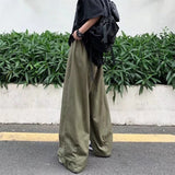 WIAOFELLAS  -  100% Cotton Baggy Pants Men Wide Leg Oversize Japenese Y2k Ankle-length Long Harem Trousers Casual Sport New