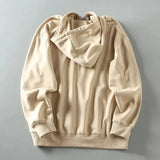 WIAOFELLAS  -  Spring new American vintage applique embroidered men's loose casual hooded sweater cardigan zipper coat tide