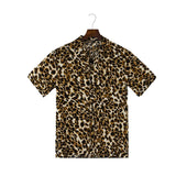 WIAOFELLAS  -  New Leopard Print Men's Trend Shirt Blouse