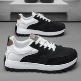 WIAOFELLAS  -  New High Quality Original Design Sports Soft Sole Comfort Classic Casual Stitching Mixed Material Student Men's Casual Sneakers